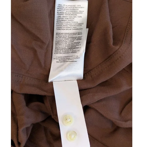 Brązowa Męska Koszula Slim Fit LC WAIKIKI Rozmiar L - zdjęcie 4