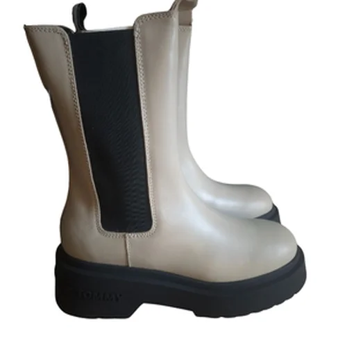 Tommy Jeans ACE – Beżowe Botki na Platformie 40 - zdjęcie 5