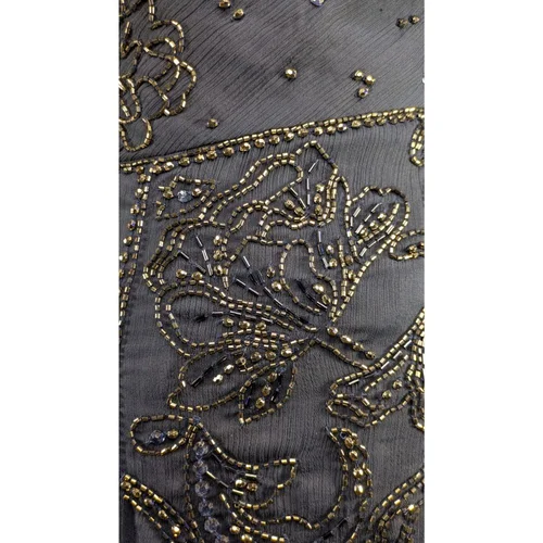 ASOS Design – Sukienka Mini Art Deco Granatowa Frędzle R. 36 - zdjęcie 6