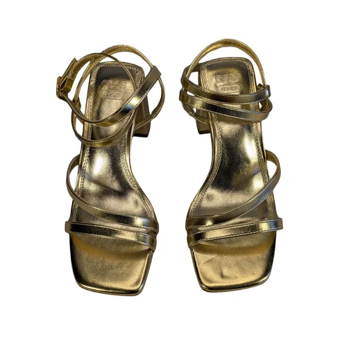 ASOS Design – Sandały Złote Lustrzane Słupek R. 36 - zdjęcie 2