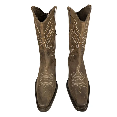 ASOS Design – Męskie Kowbojki Western z Haftem Brązowe R. 47 - zdjęcie 2