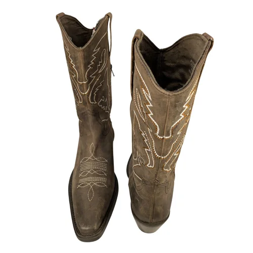 ASOS Design – Męskie Kowbojki Western z Haftem Brązowe R. 47 - zdjęcie 3