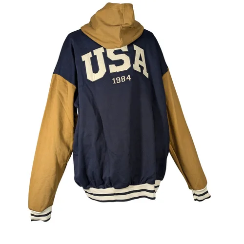 FUMOOD – Bluza Bejsbolówka Varsity USA 1984 Navy/Mustard - zdjęcie 5