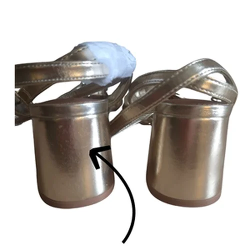 ASOS Design – Złote Sandały na Słupku 40 (Gatunek II – Para nr 2) - zdjęcie 3