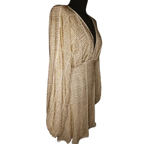 ASOS DESIGN – Złota Cekinowa Sukienka Mini Champagne R. 36 - zdjęcie 3