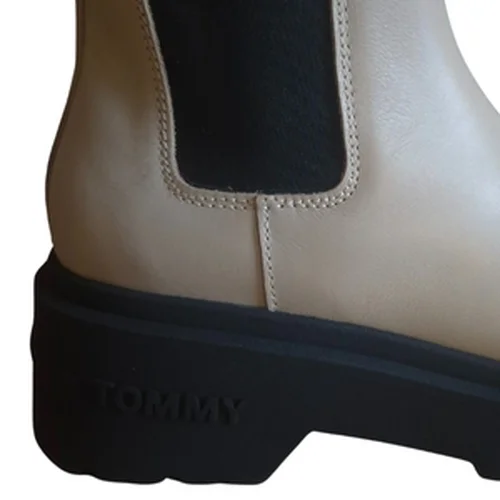 Tommy Jeans ACE – Beżowe Botki na Platformie 40 - zdjęcie 3