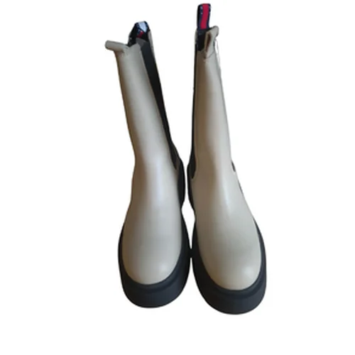 Tommy Jeans ACE – Beżowe Botki na Platformie 40 - zdjęcie 8