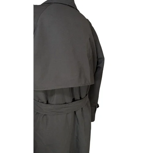 Czarny Długi Płaszcz Trencz Amazon Model 6701 r. 44 - zdjęcie 6