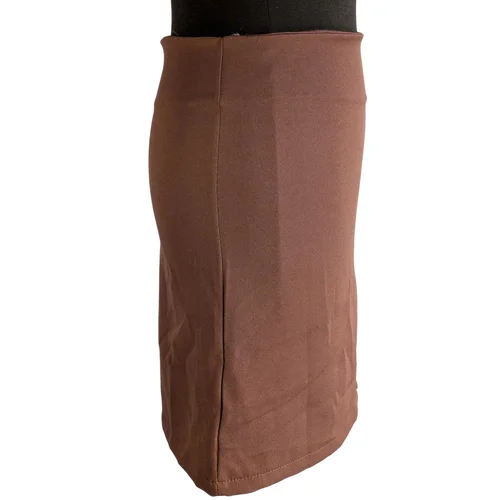 Asmil – Brązowa Bawełniana Spódnica Mini – Rozmiar XS - zdjęcie 3