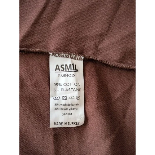 Asmil – Brązowa Bawełniana Spódnica Mini – Rozmiar XS - zdjęcie 4