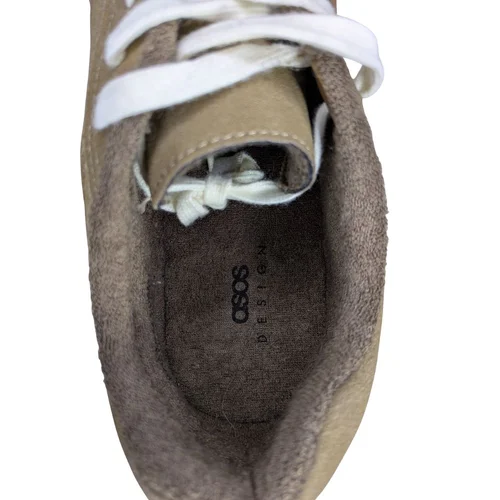 ASOS Design Oliwkowe Sneakersy Retro Suede Gum Sole 45 - zdjęcie 2