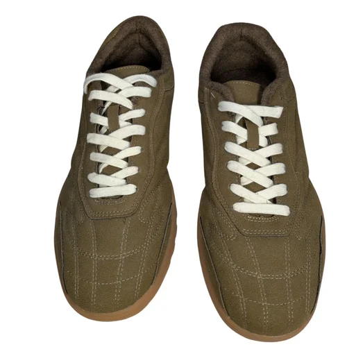 ASOS Design Oliwkowe Sneakersy Retro Suede Gum Sole 45 - zdjęcie 4