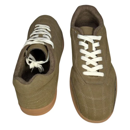 ASOS Design Oliwkowe Sneakersy Retro Suede Gum Sole 45 - zdjęcie 5