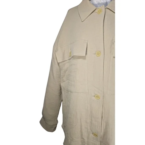 Beżowa Koszula Oversize Asos Design 100% Bawełna 42 XL - zdjęcie 2