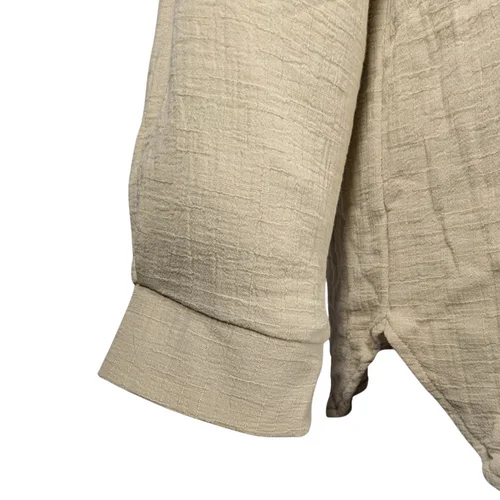 Beżowa Koszula Oversize Asos Design 100% Bawełna 42 XL - zdjęcie 4