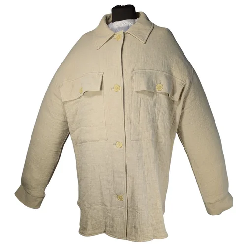 Beżowa Koszula Oversize Asos Design 100% Bawełna 42 XL - zdjęcie 5