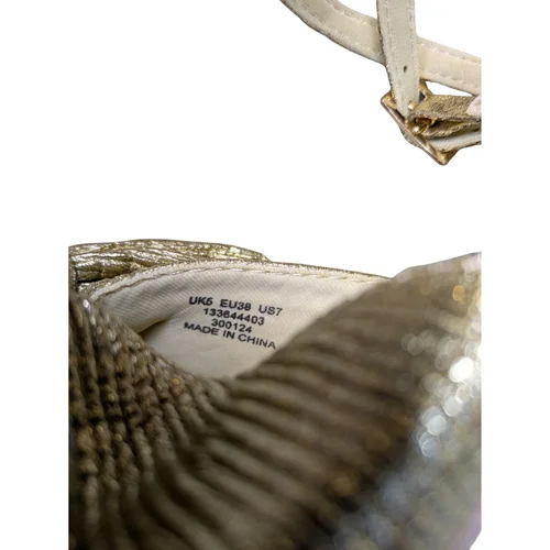 ASOS Design – Złote Sandały z Kokardą na Słupku – 39 - zdjęcie 2