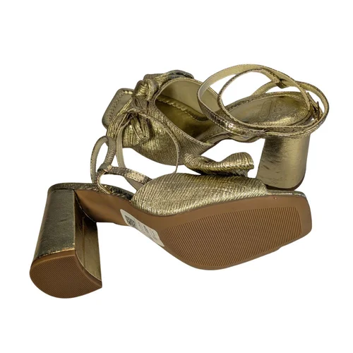 ASOS Design – Złote Sandały z Kokardą na Słupku – 39 - zdjęcie 3