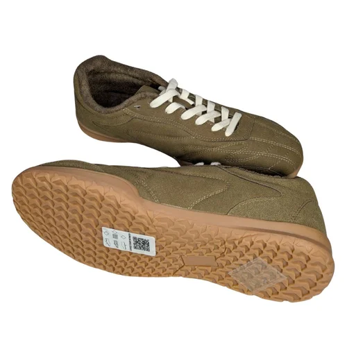 ASOS Design Oliwkowe Sneakersy Retro Suede Gum Sole 45 - zdjęcie 7