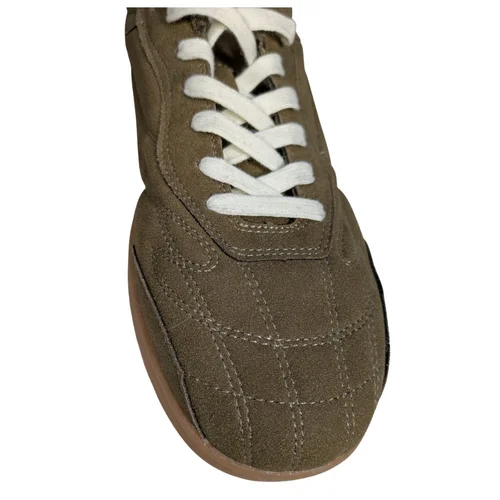 ASOS Design Oliwkowe Sneakersy Retro Suede Gum Sole 45 - zdjęcie 8