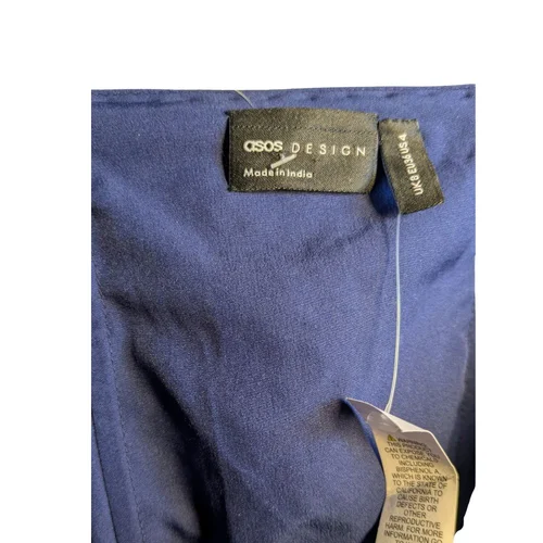 Granatowy Top ASOS DESIGN Wyszywany Koralikami 36 - zdjęcie 5