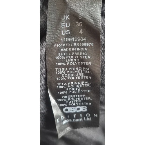 ASOS EDITION – Złota Spódnica Midi z Cekinami i Frędzlami – 36 - zdjęcie 6