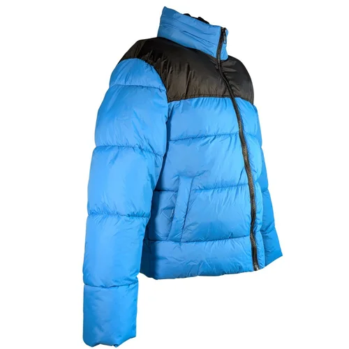 Męska Kurtka Puchowa Puffer ASOS DESIGN Niebiesko-Czarna M - zdjęcie 2