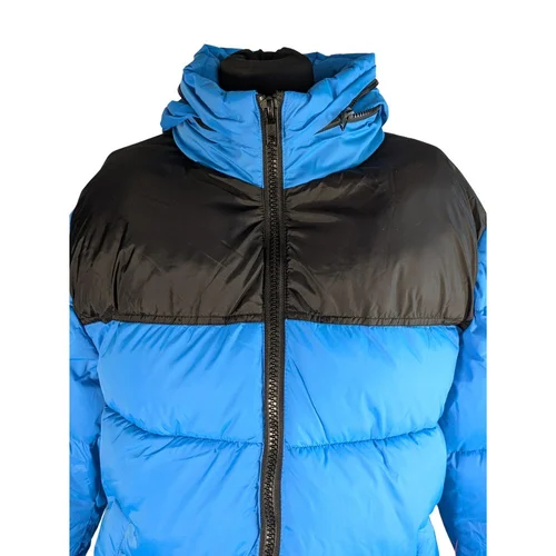 Męska Kurtka Puchowa Puffer ASOS DESIGN Niebiesko-Czarna M - zdjęcie 5