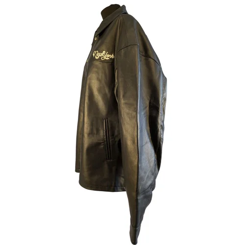 Męska Kurtka Ze Skóry Naturalnej ASOS DESIGN New York Czarna 2XL - zdjęcie 2