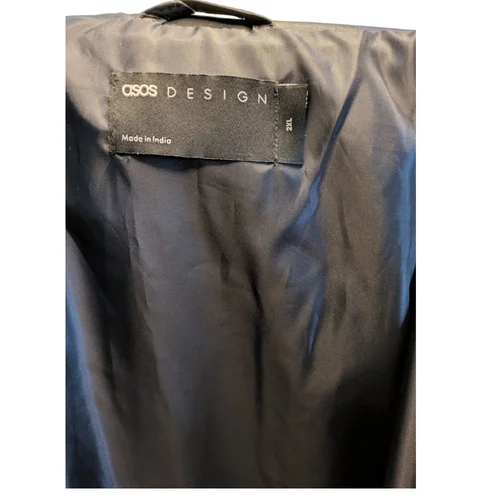 Męska Kurtka Ze Skóry Naturalnej ASOS DESIGN New York Czarna 2XL - zdjęcie 6