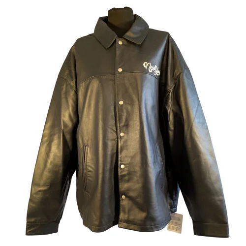 Męska Kurtka Ze Skóry Naturalnej ASOS DESIGN New York Czarna 2XL - zdjęcie 7