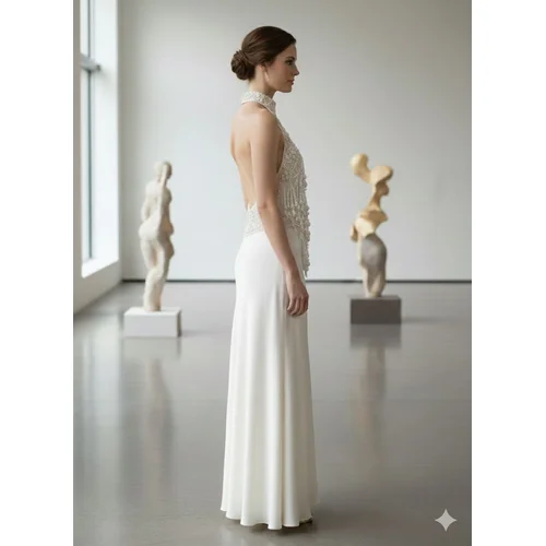 ASOS Premium – Perłowy Top Halter Neck Embellished 40 (L) - zdjęcie 12