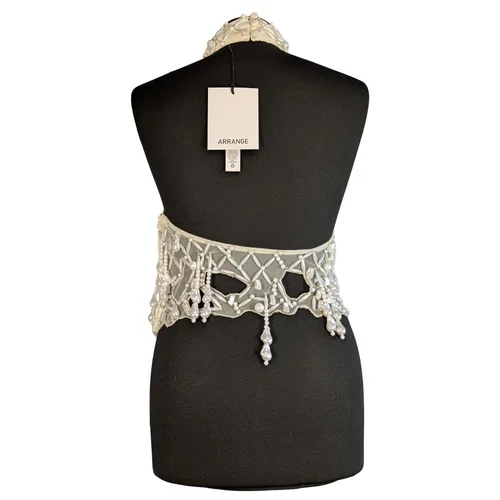 ASOS Premium – Perłowy Top Halter Neck Embellished 40 (L) - zdjęcie 5