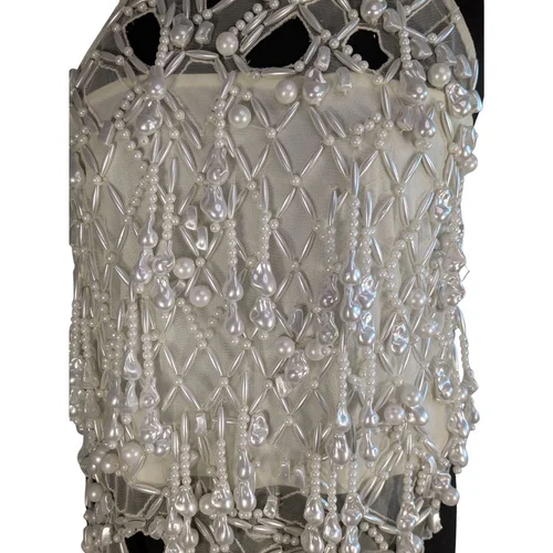 ASOS Premium – Perłowy Top Halter Neck Embellished 40 (L) - zdjęcie 8