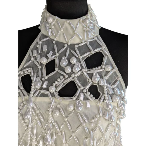 ASOS Premium – Perłowy Top Halter Neck Embellished 40 (L) - zdjęcie 9