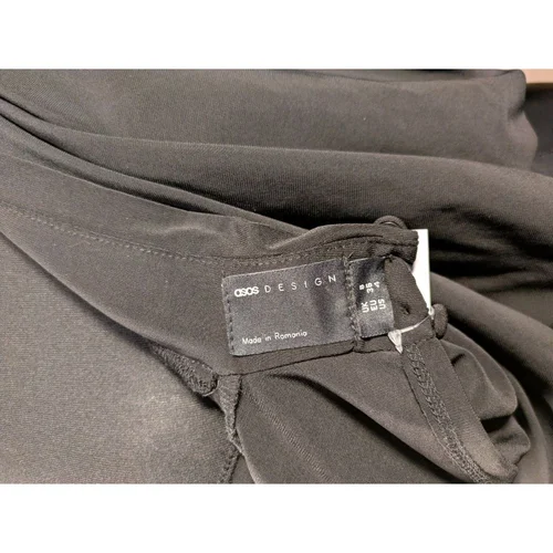 Sukienka Mini Ekoskóra i Drapowanie ASOS Czarna 36 - zdjęcie 5