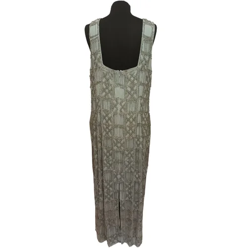 Wieczorowa Suknia Maxi Koraliki Gatsby ASOS Miętowa 46 - zdjęcie 7