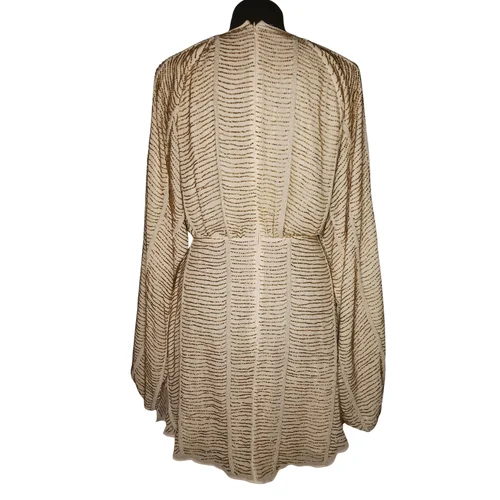 Wieczorowa Suknia Mini Koraliki ASOS Kremowo-Złota 36 - zdjęcie 5