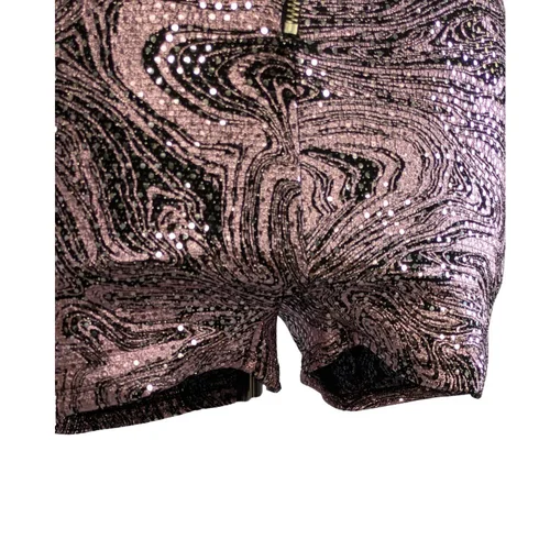 AsYou Błyszczący Romper z Wycięciem na Plecach Różowy 34 XS - zdjęcie 8