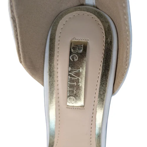 Be Mine Alanna – Ślubne Sandały na Szpilce Ivory Biżuteryjne Serce 38 - zdjęcie 8