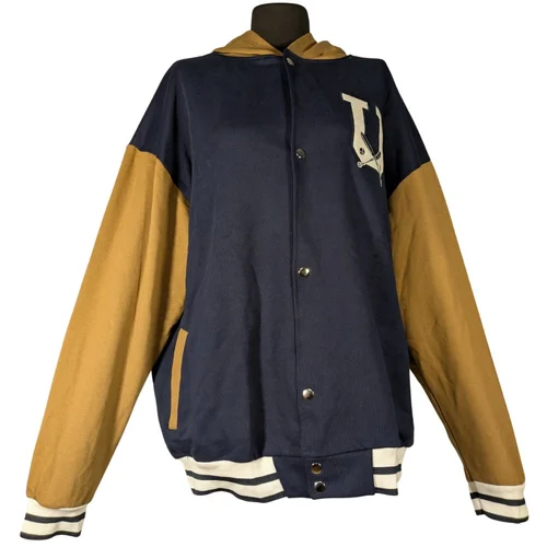 Granatowa Bluza College z Kapturem FUMOOD USA 1984 Oversize - zdjęcie 6