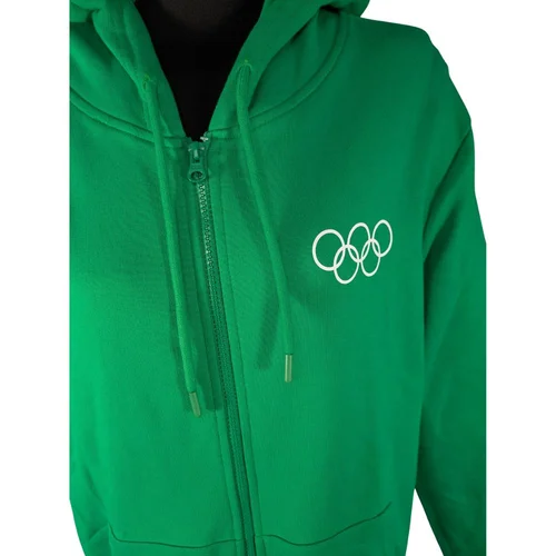 Zielona Bluza Rozpinana z Kapturem The Olympic Collection S - zdjęcie 2