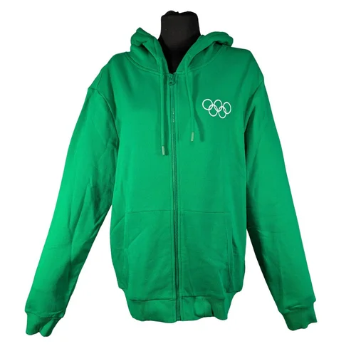 Zielona Bluza Rozpinana z Kapturem The Olympic Collection S - zdjęcie 5