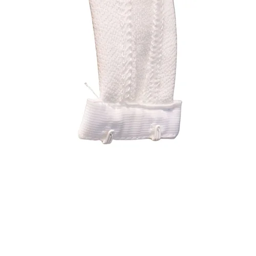 Białe Asymetryczne Body z Bufką i Siateczką Alaçatı Stili R. 36 - zdjęcie 7