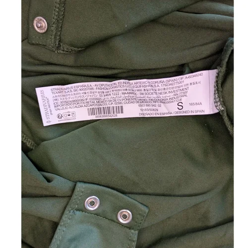 Body Damskie Stradivarius Khaki Basic R. 36 - zdjęcie 4