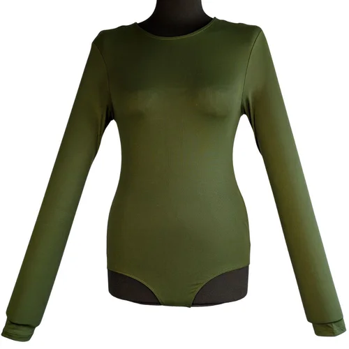 Body Damskie Stradivarius Khaki Basic R. 36 - zdjęcie 5