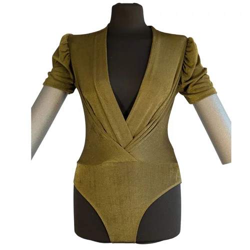 Body Damskie River Island V-Neck Khaki R. 34 - zdjęcie 8