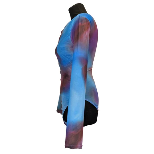 Asymetryczne Body Siateczkowe Tie Dye Trendyol R. 36 - zdjęcie 3