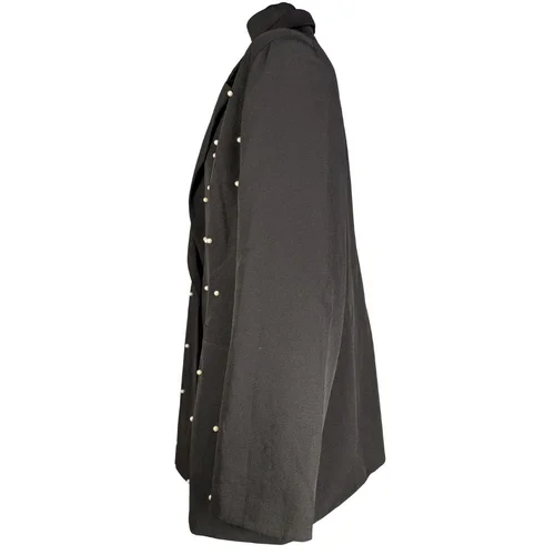 Czarny Żakiet z Perłami Boohoo Plus Size 54 (4XL) - zdjęcie 4