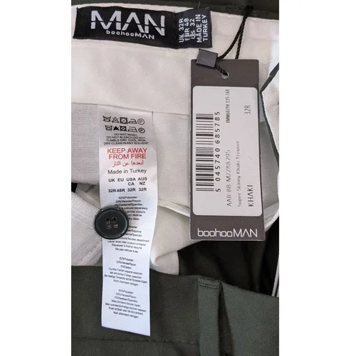Garnitur Męski boohooMAN Khaki Super Skinny (Marynarka + Spodnie) - zdjęcie 11